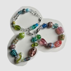 GLASS Beaded Bracelet Set